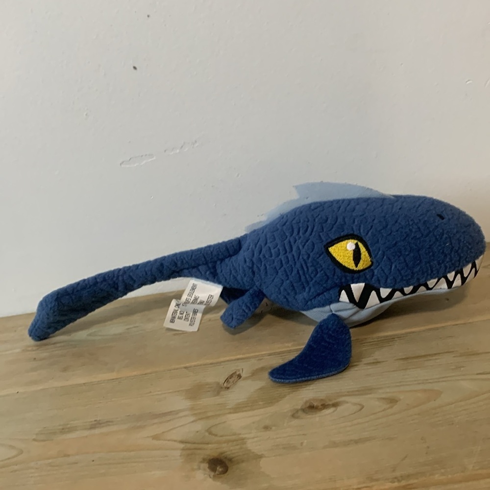 Jurassic World Mosasaurus 12" Blue Water Plush Stuffed Toy Hasbro Universal 2014